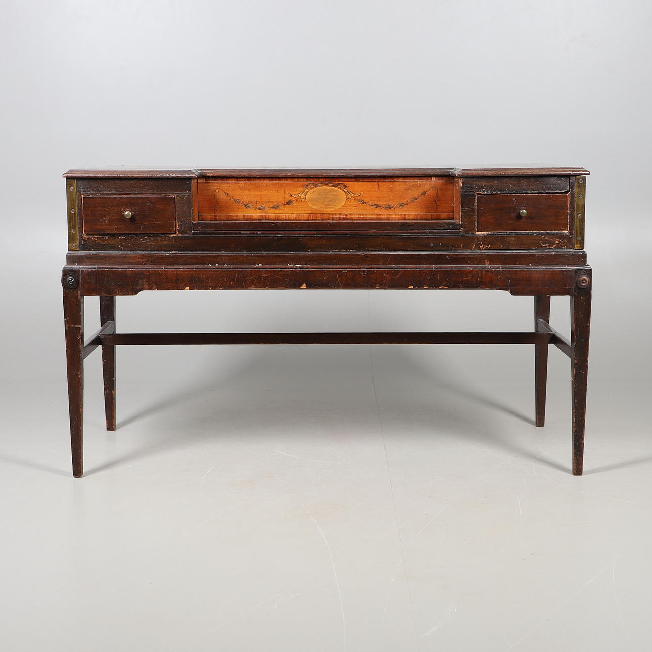 19THC CONVERTED SPINNET.