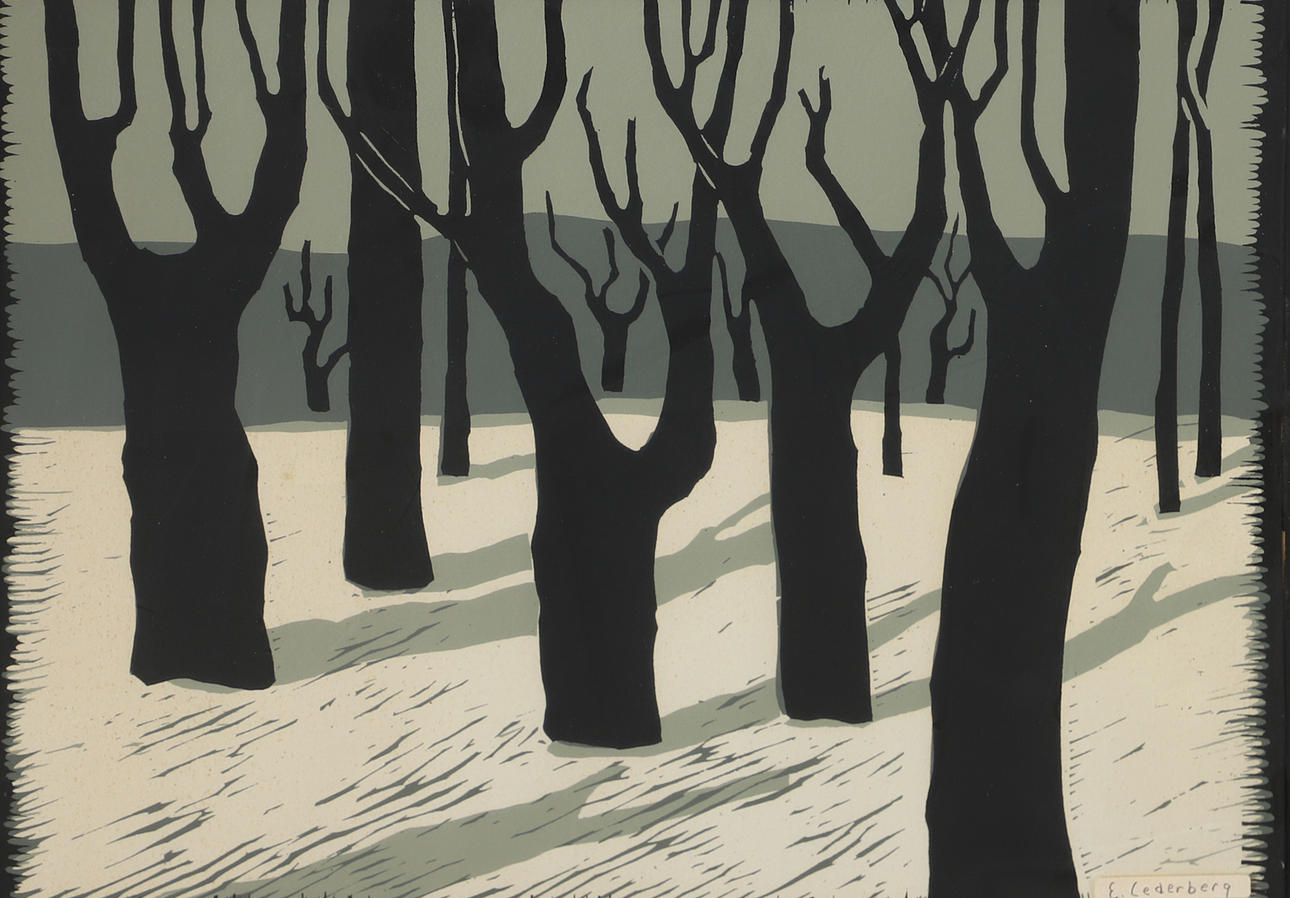 ERIC CEDERBERG. Forest, print.