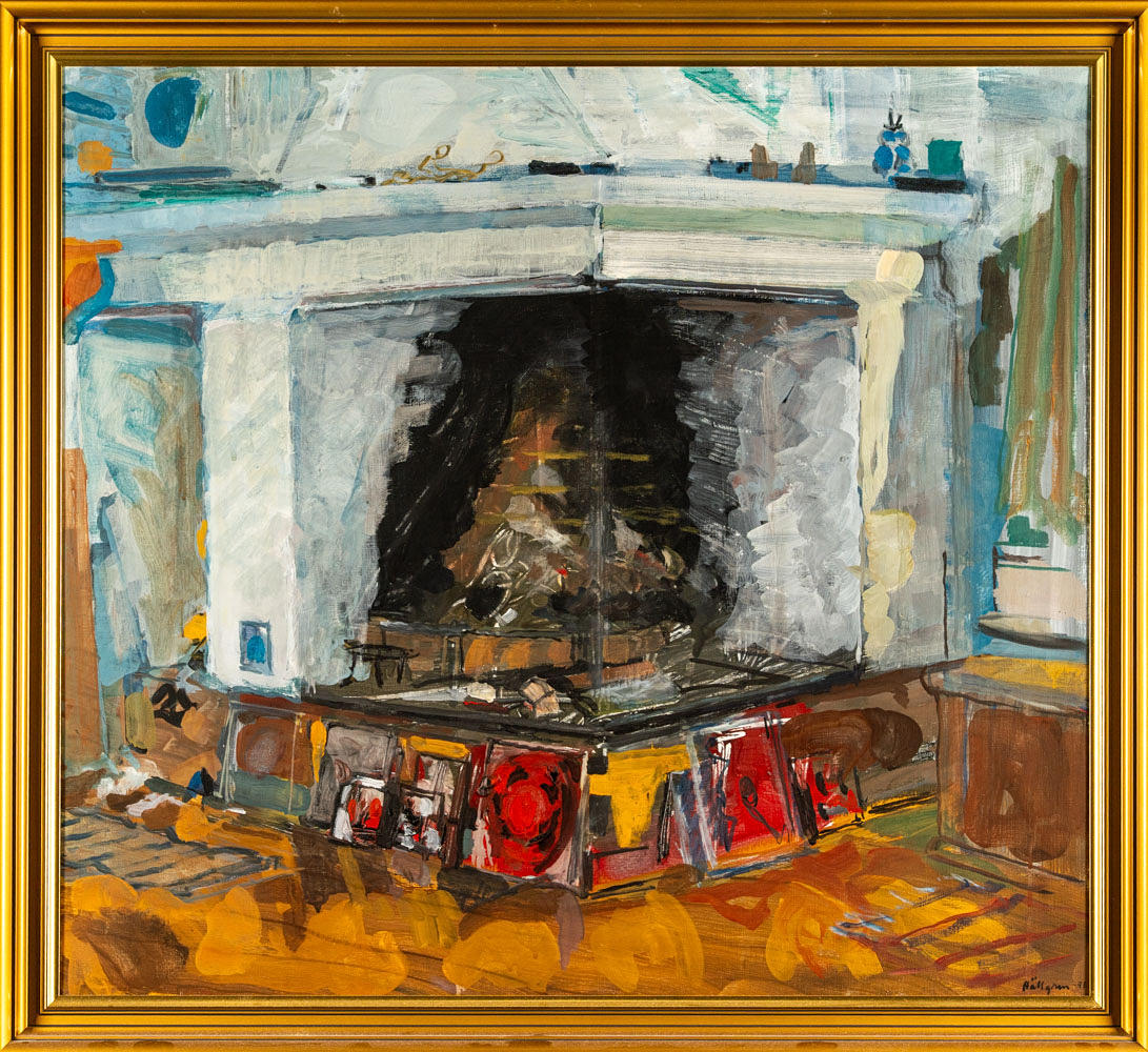 INGVAR HÄLLGREN. Oil on canvas, Signed. 1971.