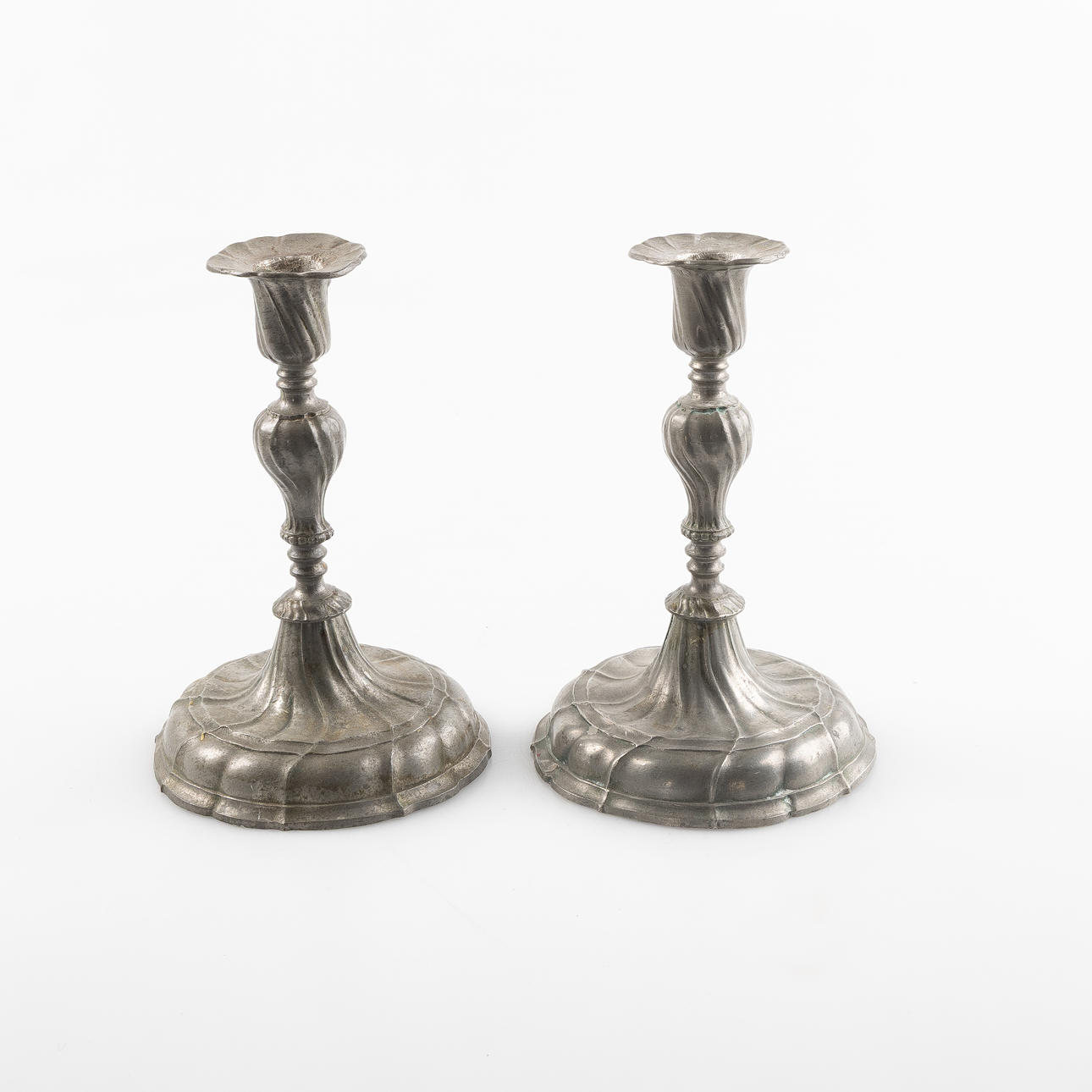 CANDLESTICKS, a pair, rococo, probably Germany.