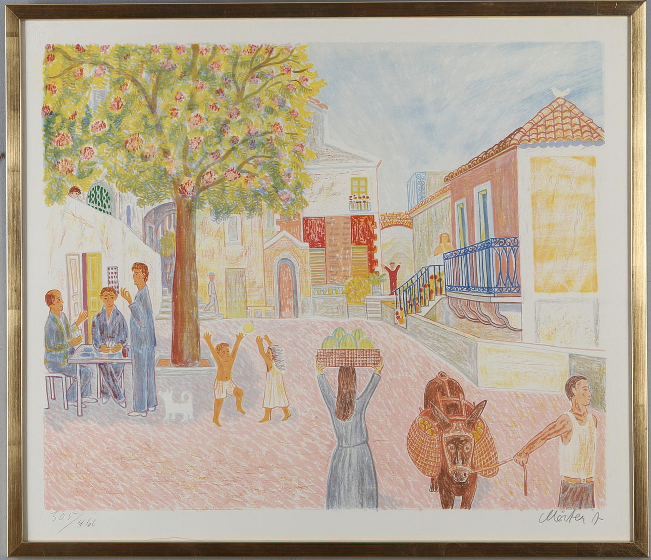 MÅRTEN ANDERSSON. Färglitografi, signerad, numrerad 305/460.