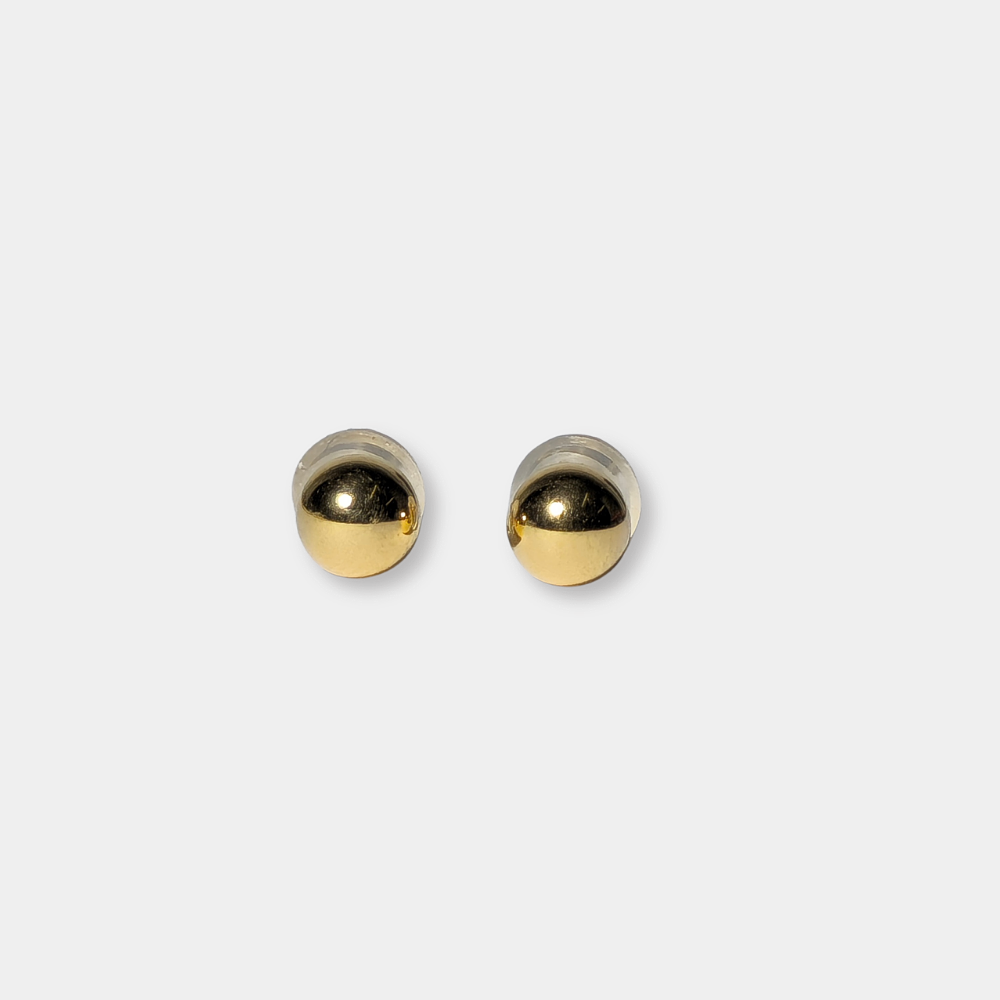 18K GOLD EARRINGS.