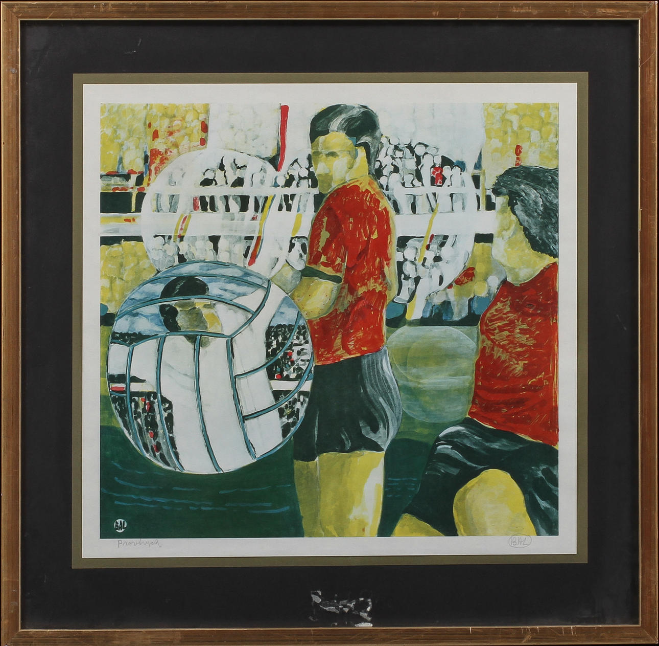 BENGT ARNE LINDEROS, BAL Färglitografi, signerad.