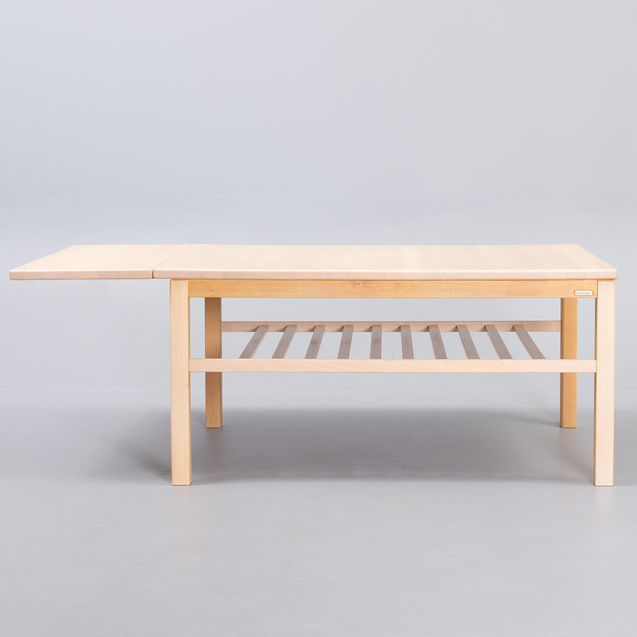 Gangsø Møbler, coffee table in lacquered beech with shelf. Denmark ...