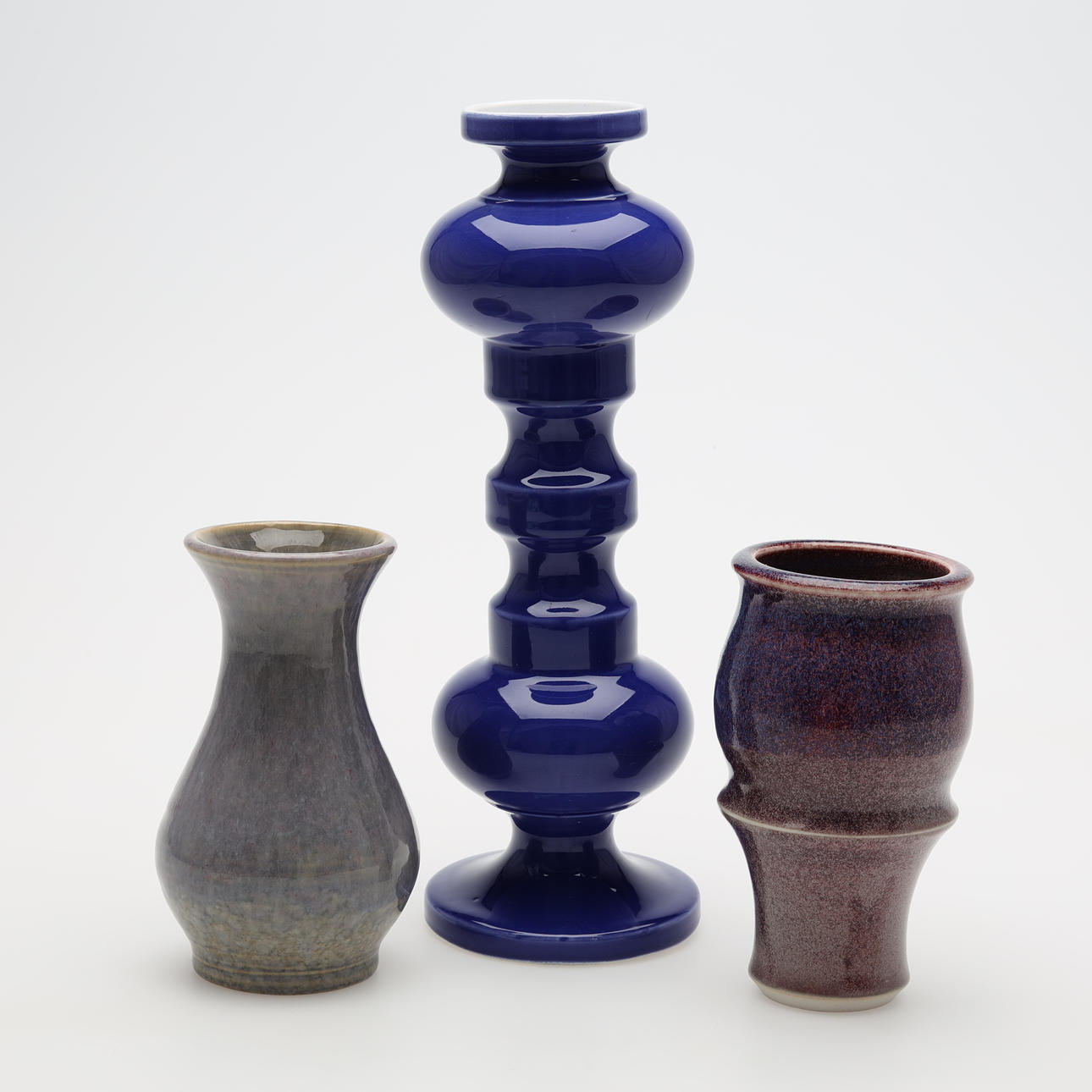 VASES, ceramic 3 pcs.