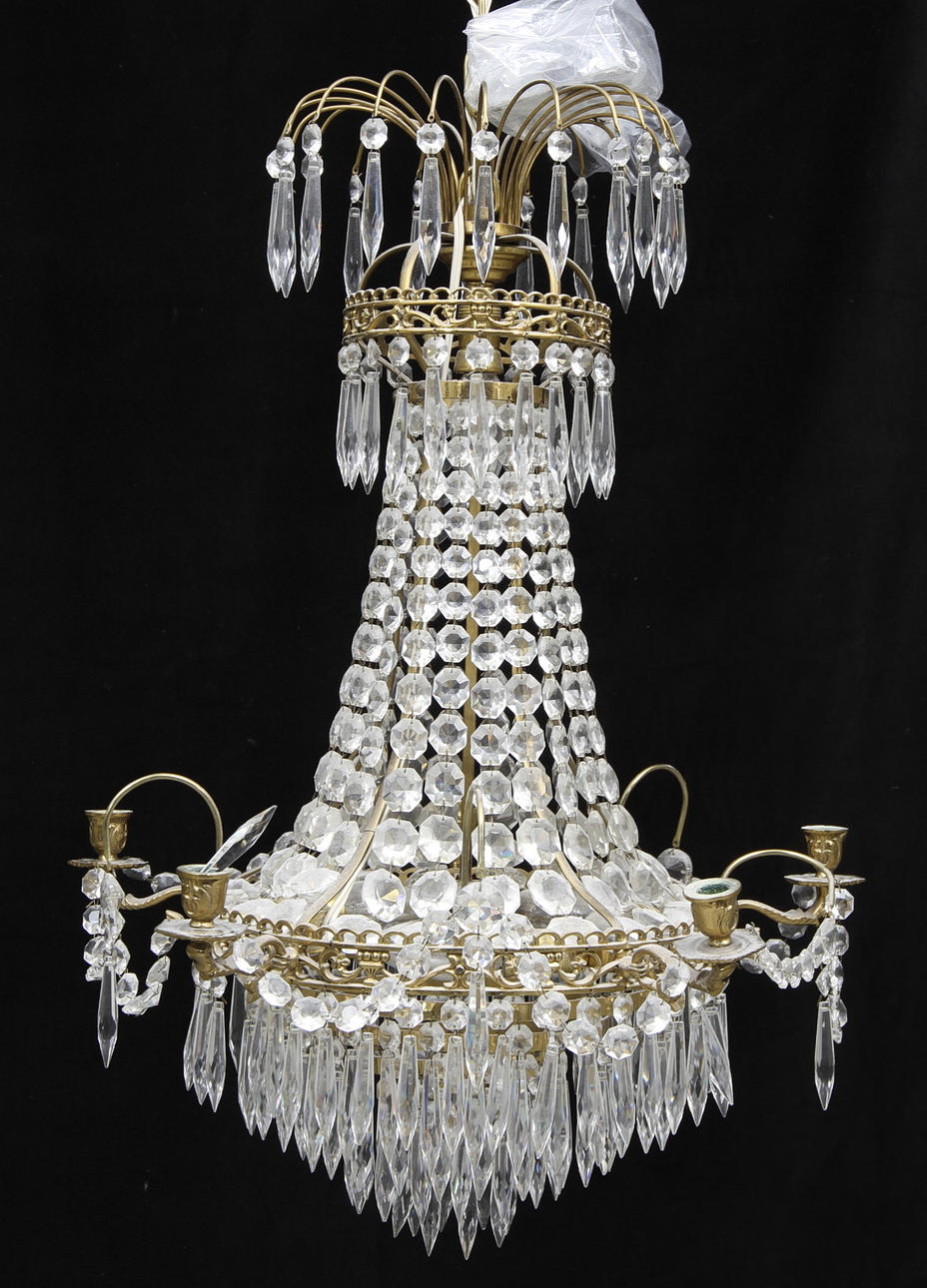 LJUSKRONA med prismor, 1900 -talets senare del.