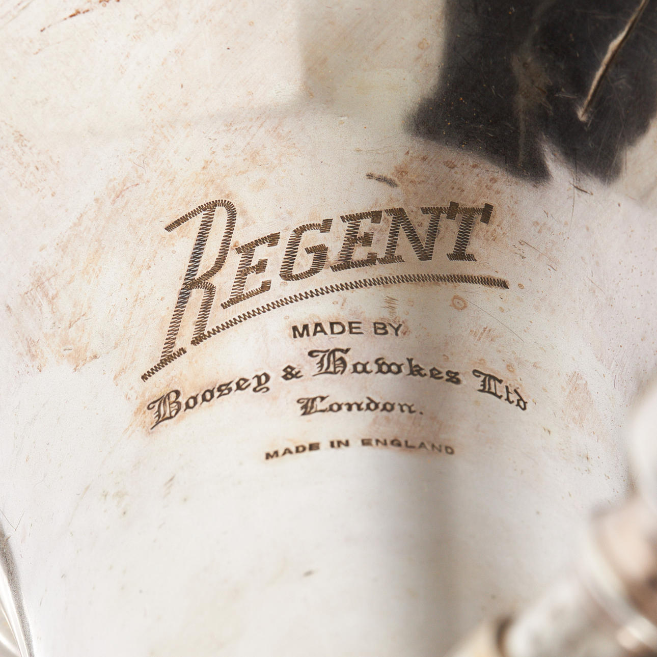 BARITONE HORN. Boosey & Hawkes, London, Regent, nickel-plated