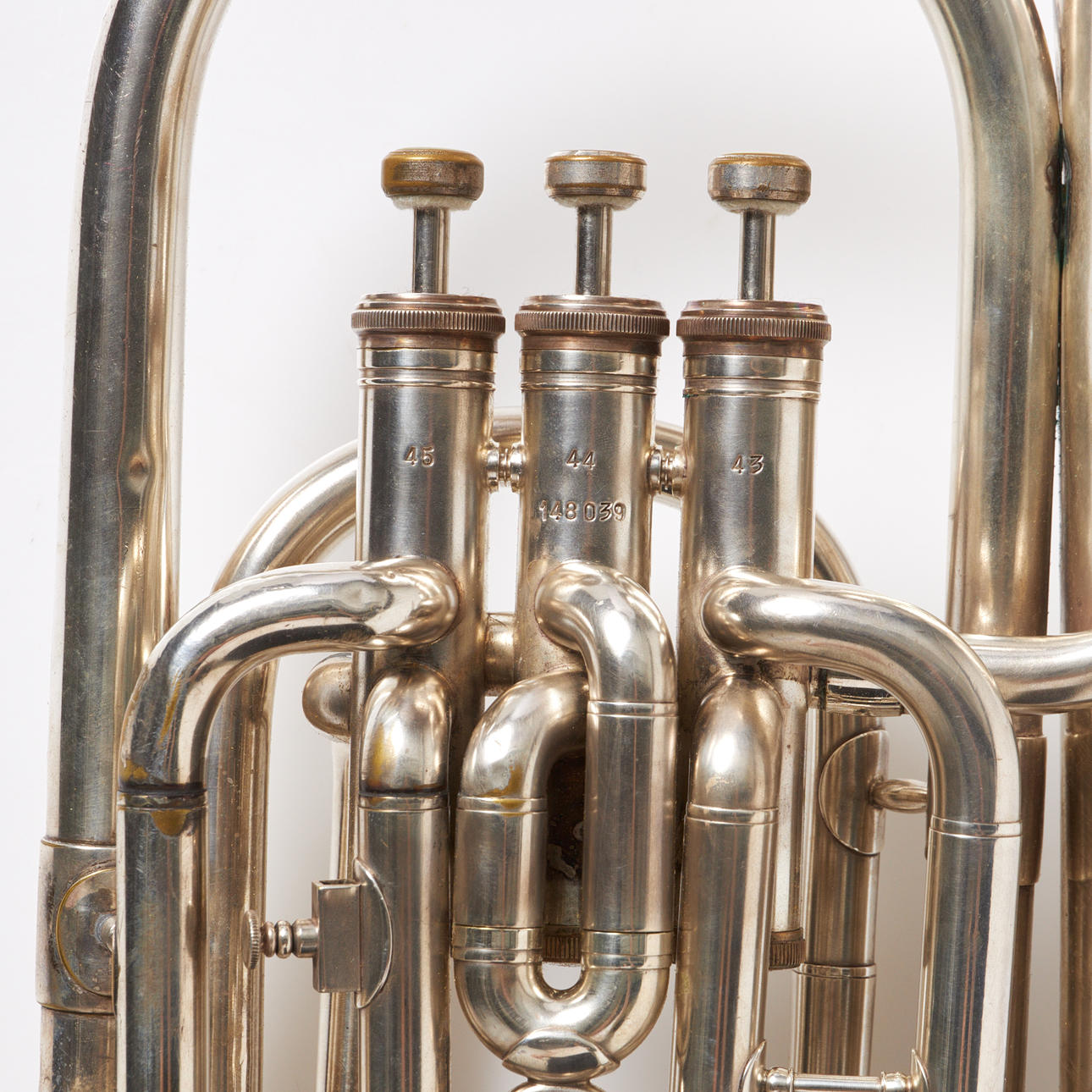BARITONE HORN. Boosey & Hawkes, London, Regent, nickel-plated