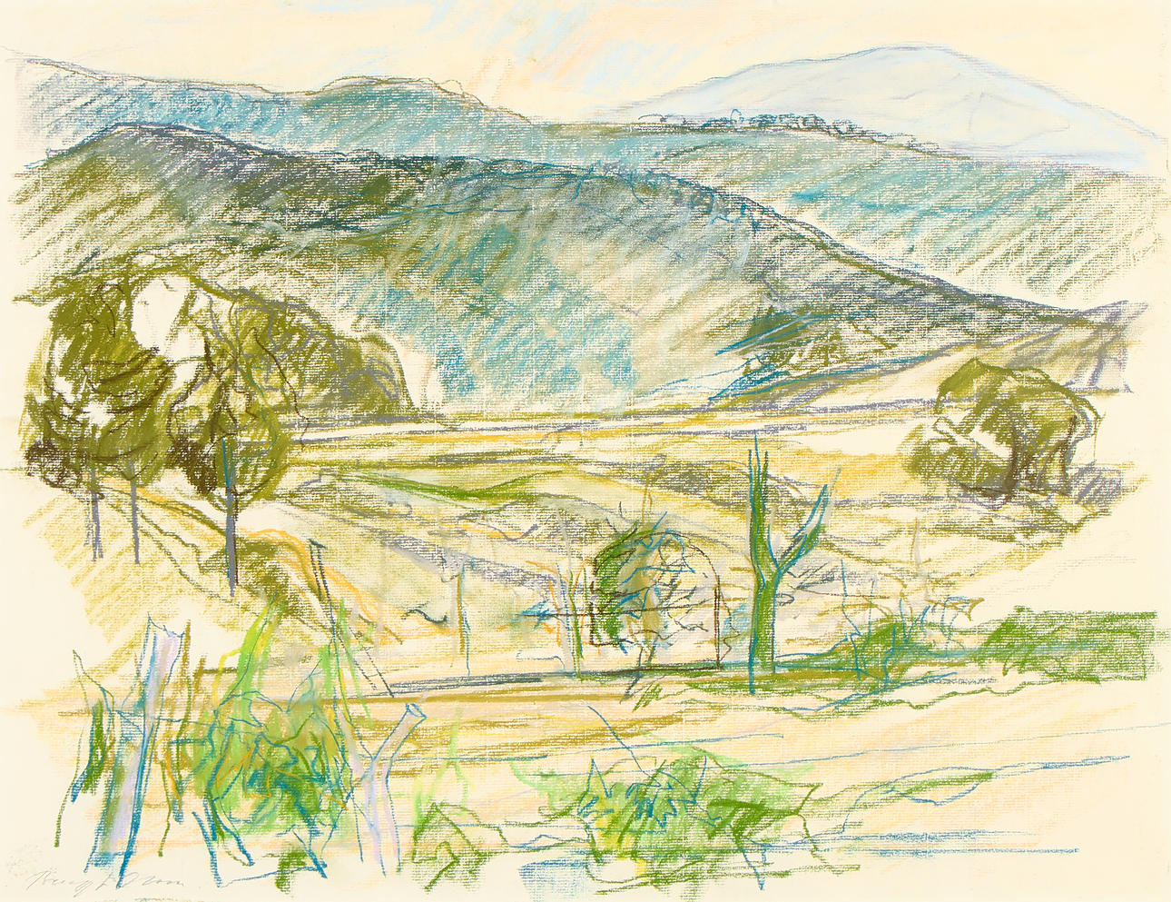 BENGT OLSON. Southern landscape.