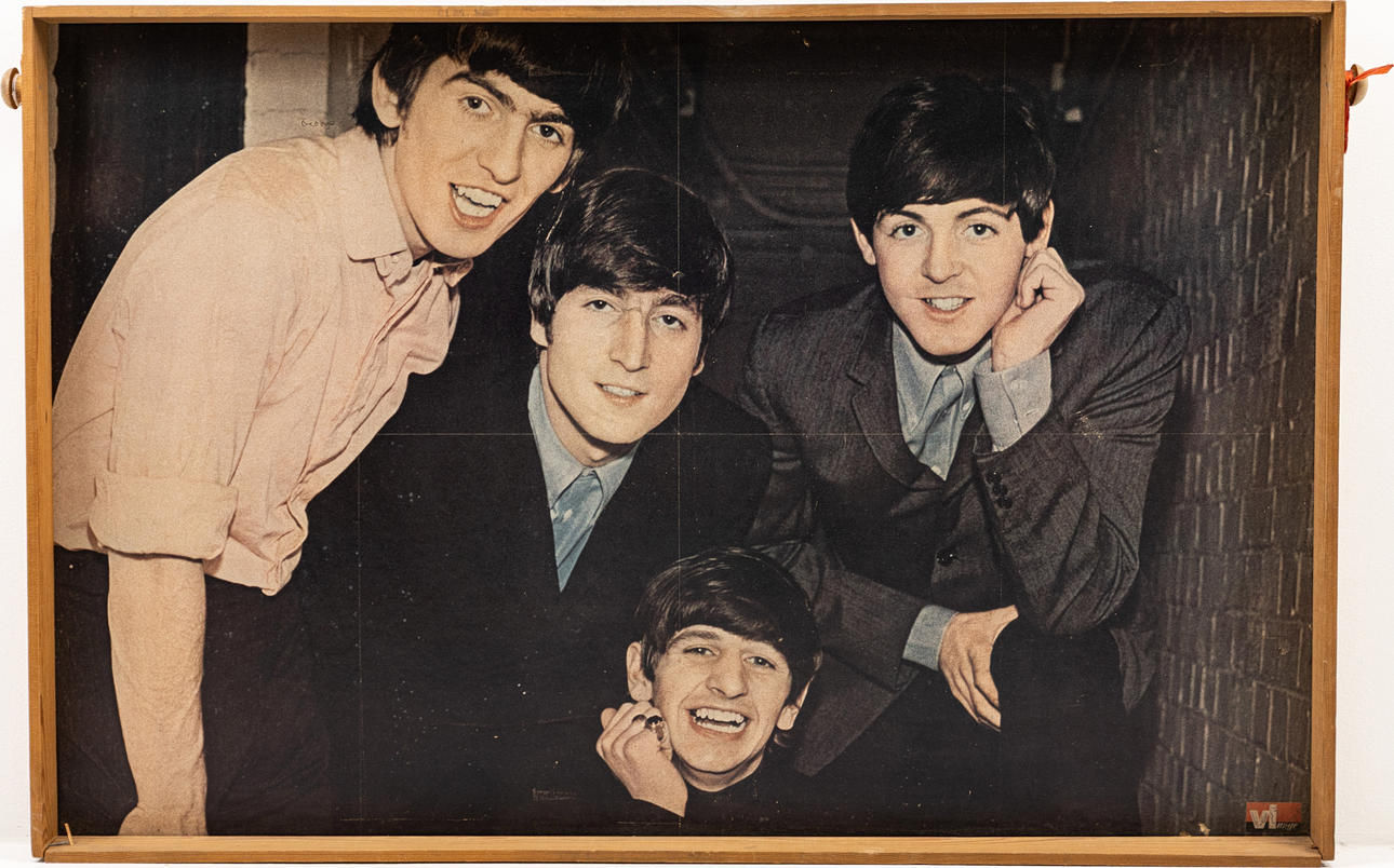 BEATLES. Affisch, Tidningen Vi.