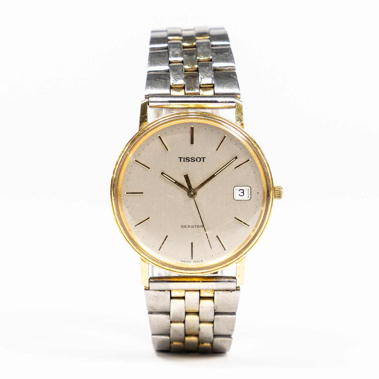 TISSOT. 34 mm, 18k guld.