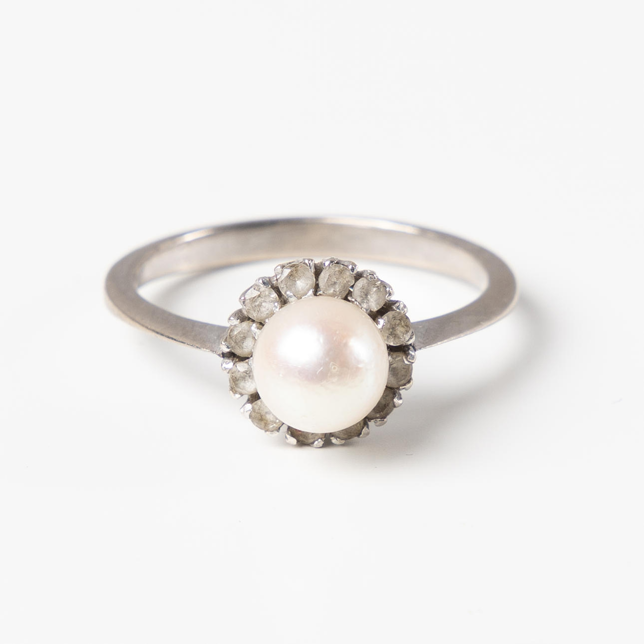 RING, 18K vitguld.