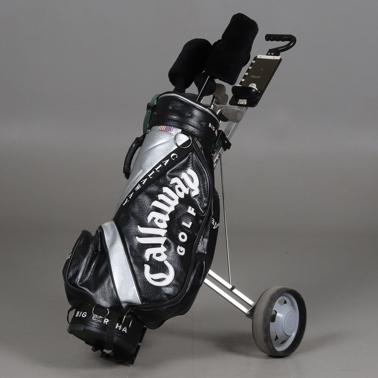 GOLLFKLUBBOR, 13 st, golfbagg & vagn, Callaway.