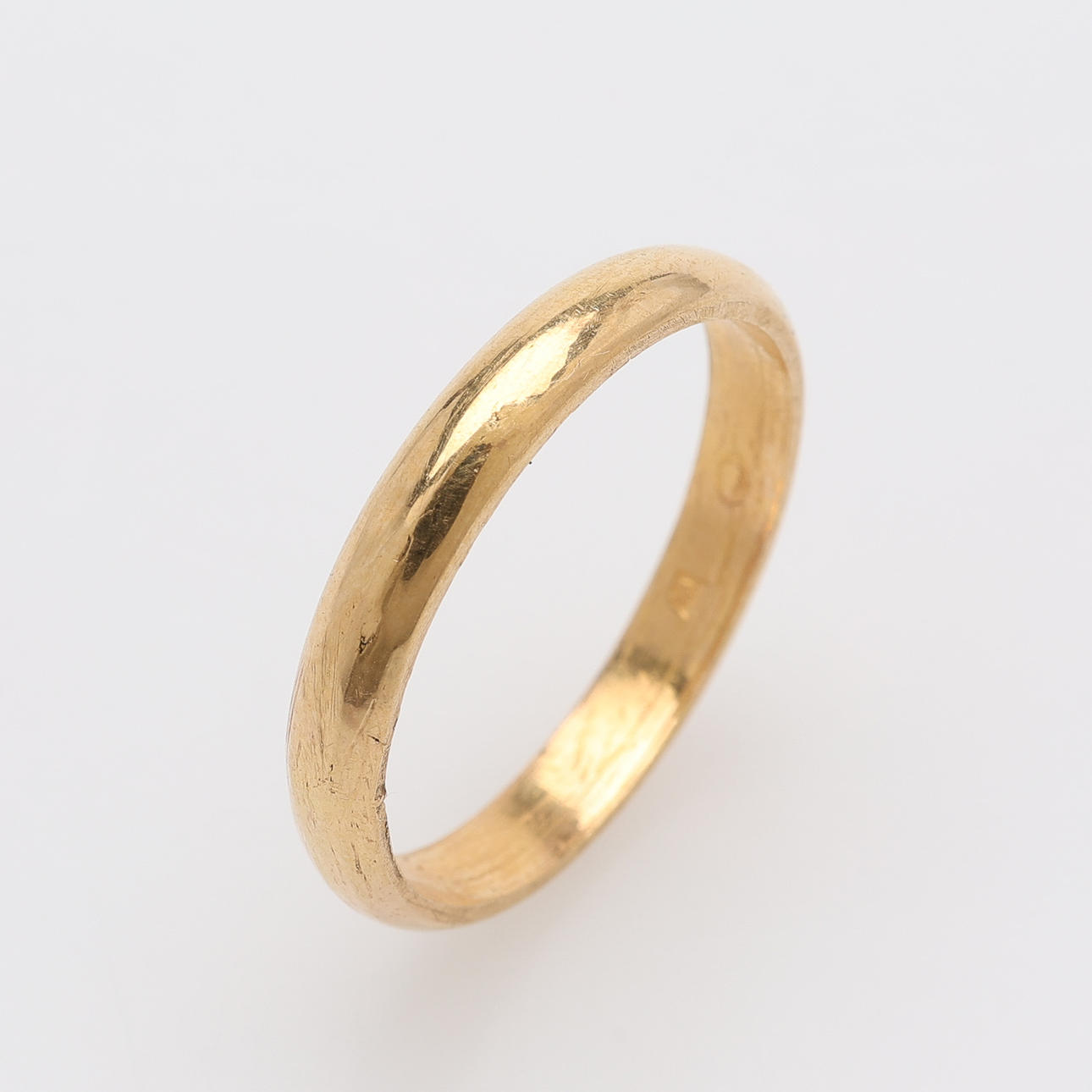 SLÄT GULDRING 20K, 3,99 G.