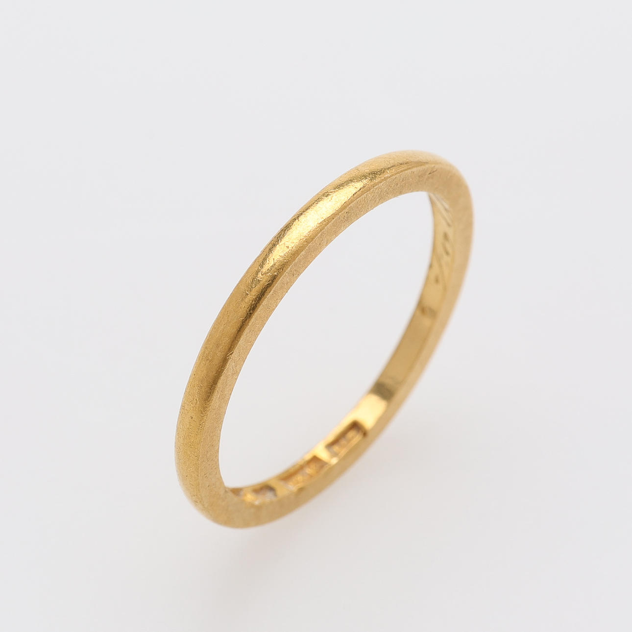 SLÄT GULDRING 23K, 3,36 G.