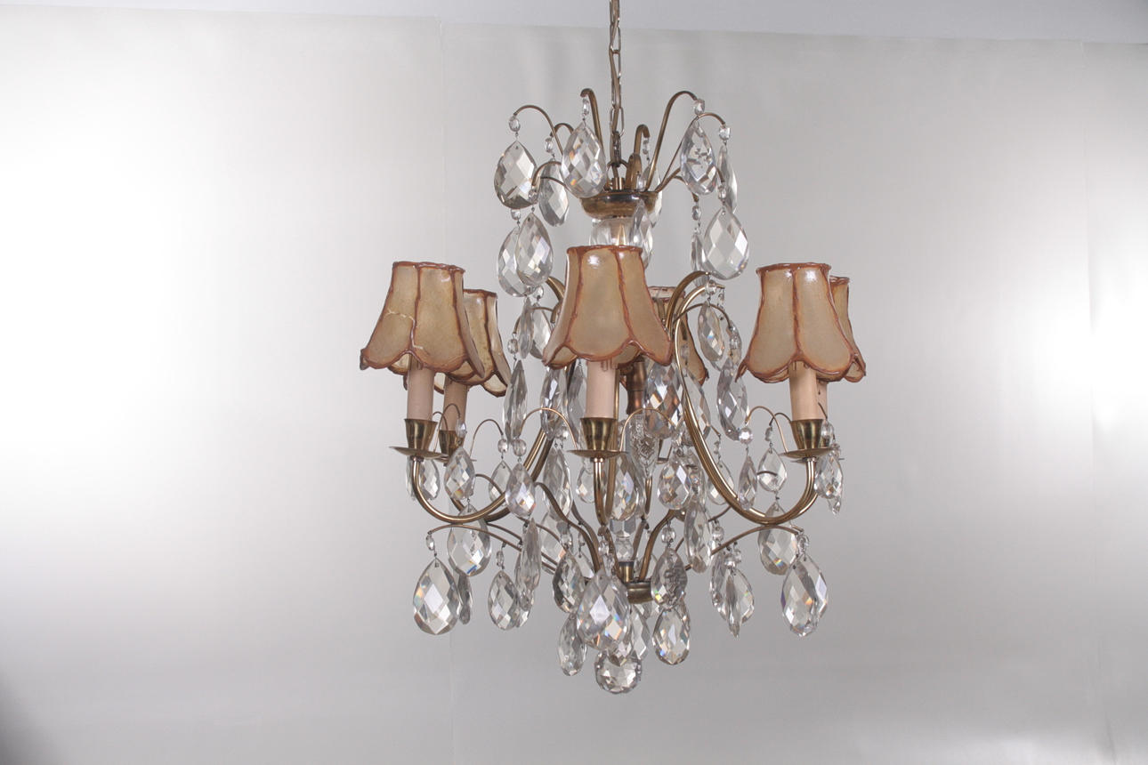 LJUSKRONA med prismor, 1920/30-tal.