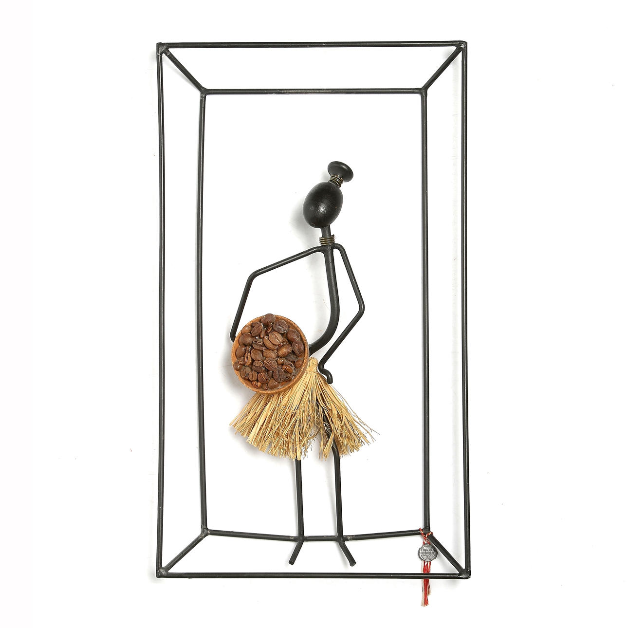 BROR BONFILS. "Kaffebönan", väggskulptur, Danmark, 1900-talets mitt.