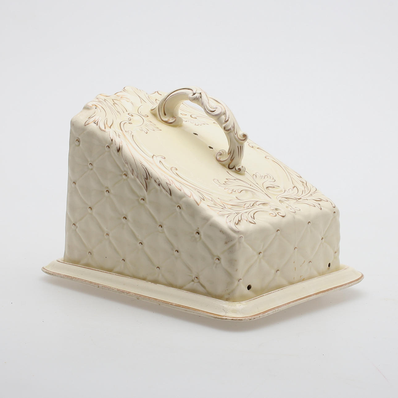 OSTKUPA med FAT, porslin, Ivory, 1900-tal.