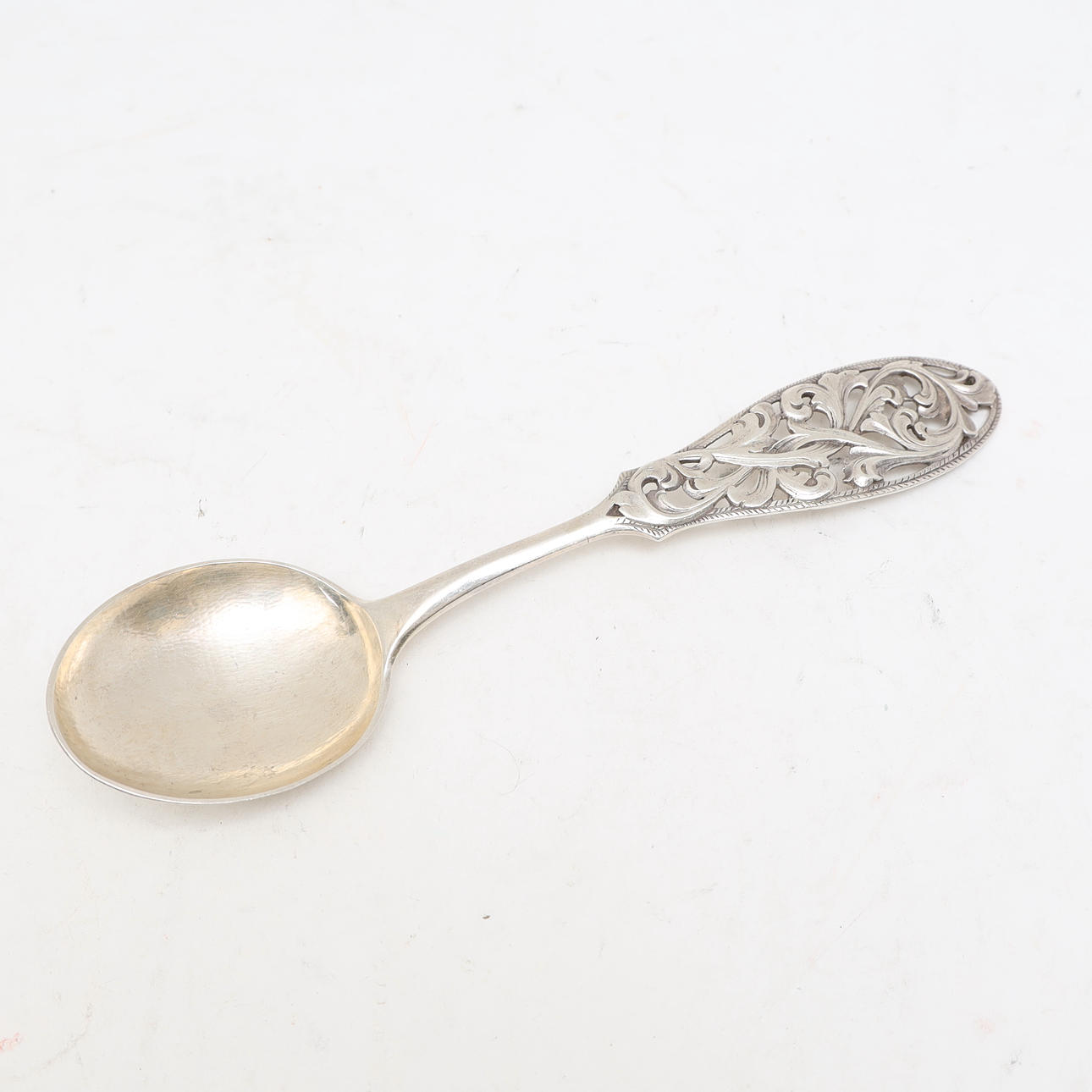 SERVING SPOON, silver, likely Norway.