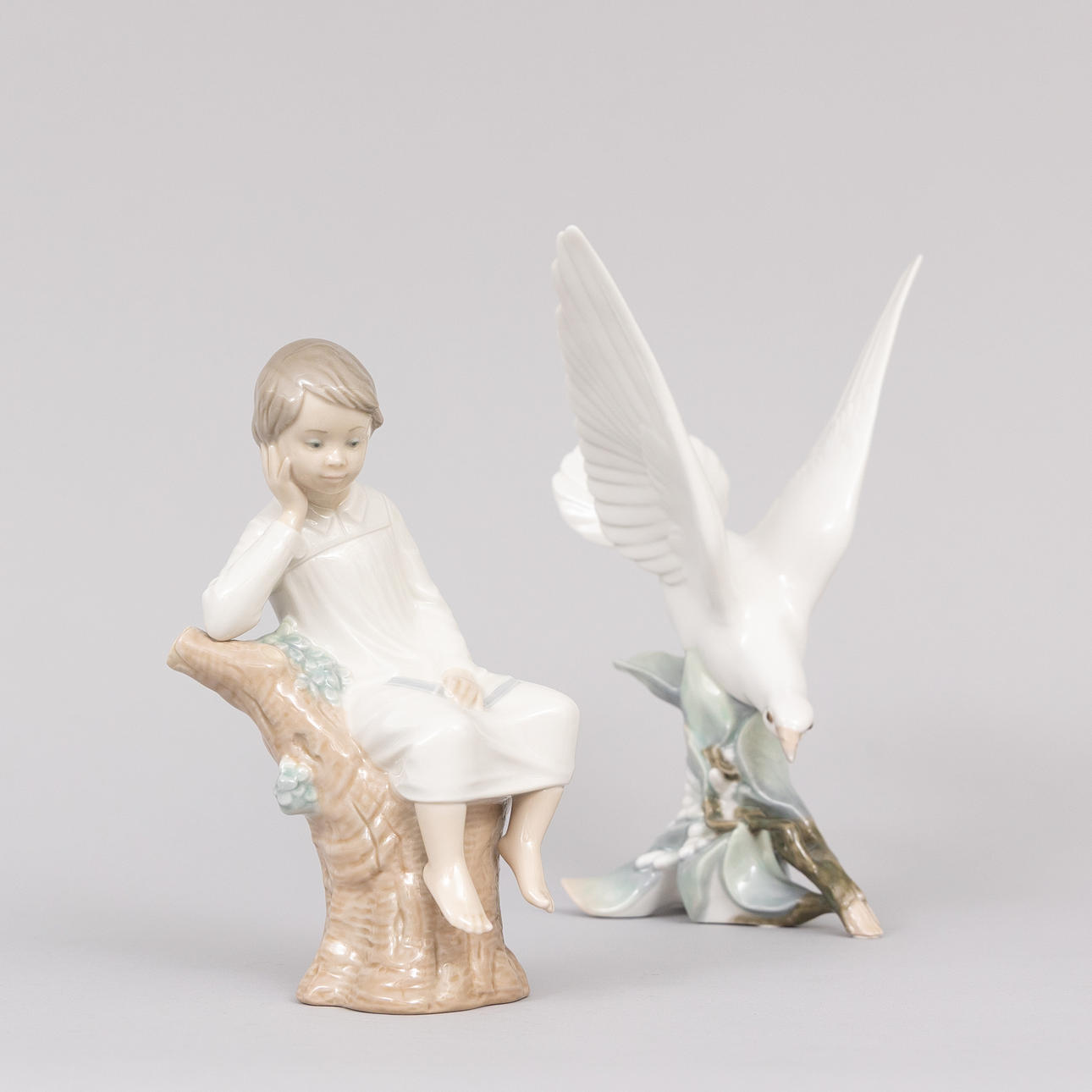 FIGURINER, 2 st, porslin, Lladro, Spanien.