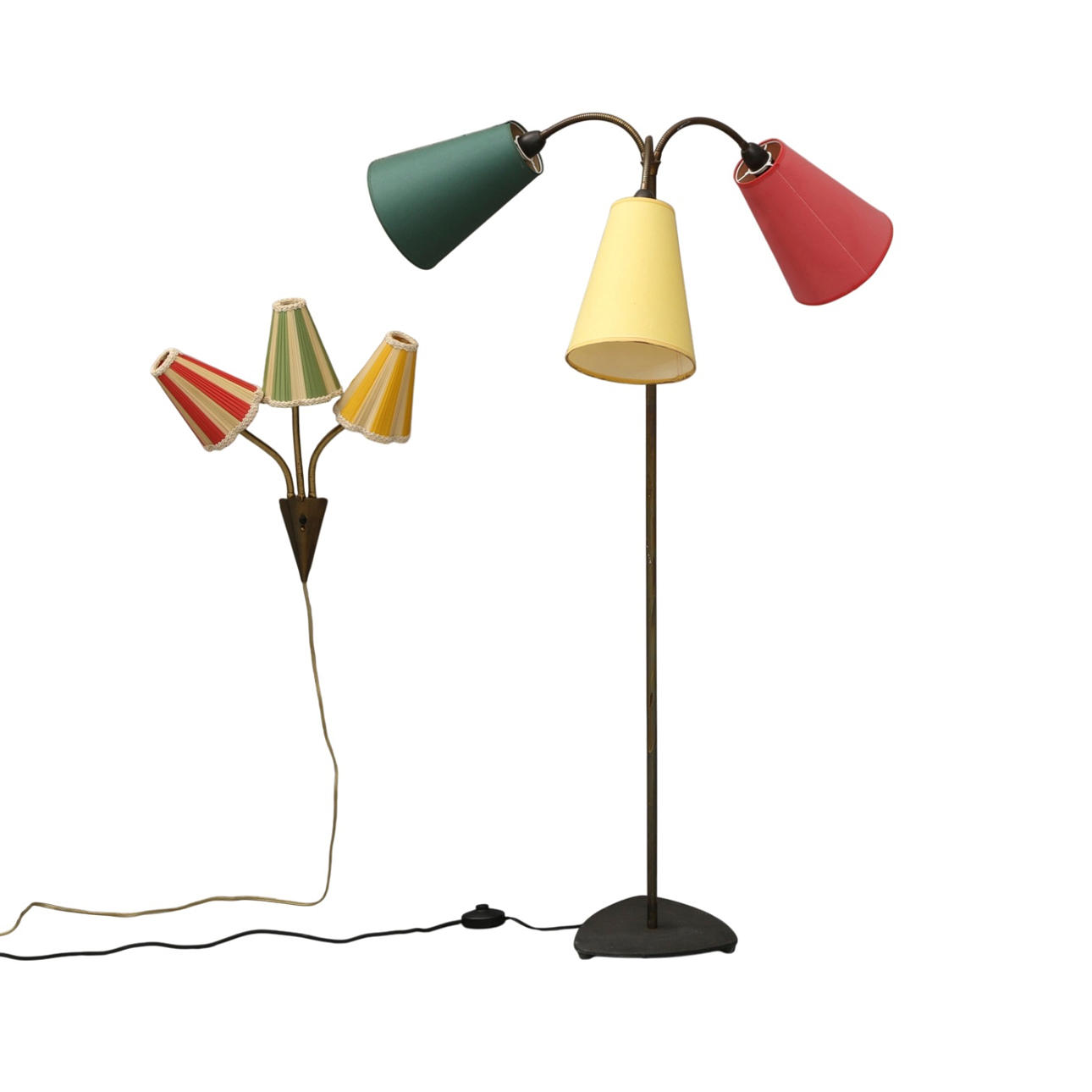 "Trafiklys" floor lamp and wall lamp, 1950s (2). Lighting & Lamps ...