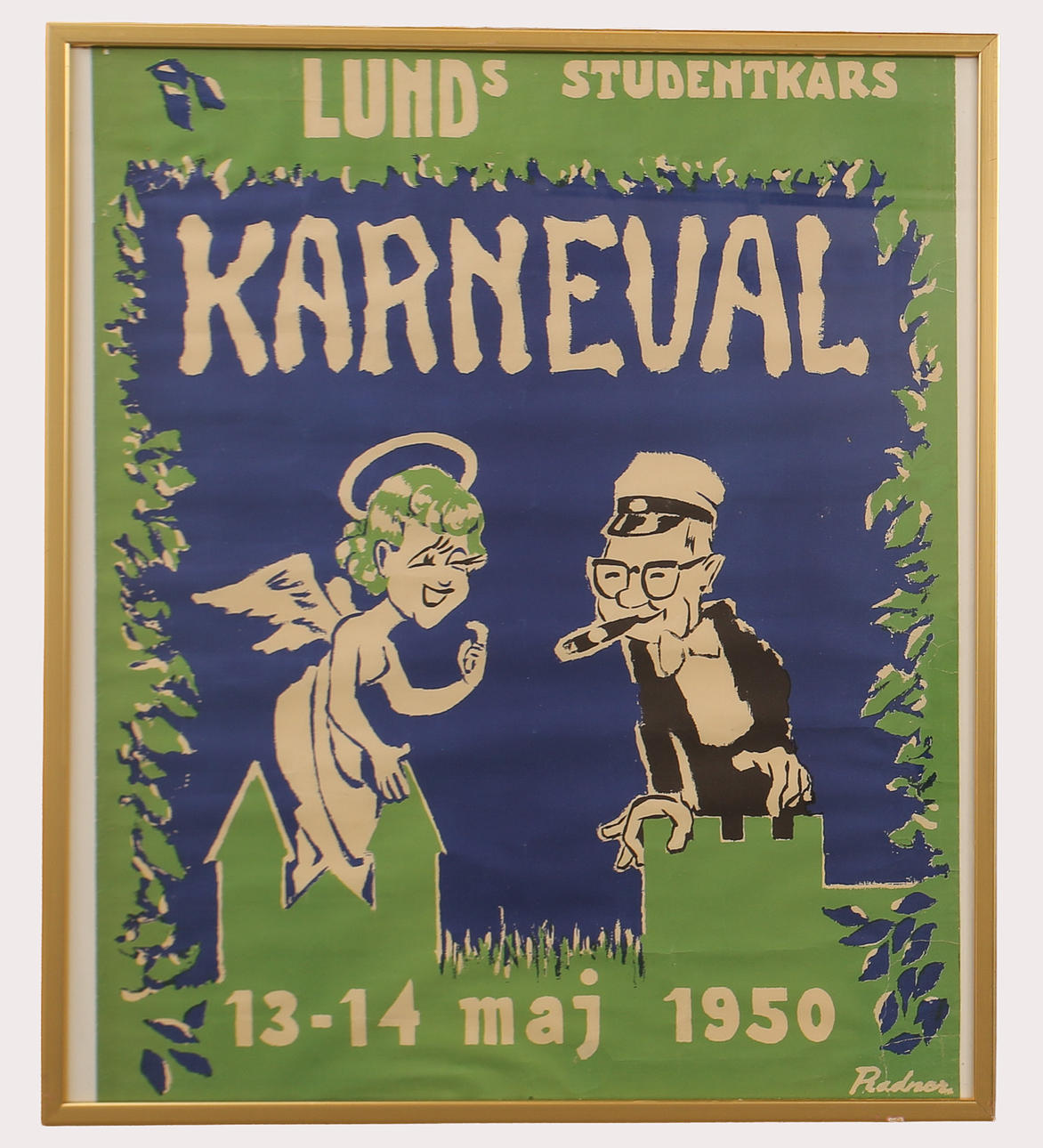 AFFISCH, Lundakarnevalen år 1950.