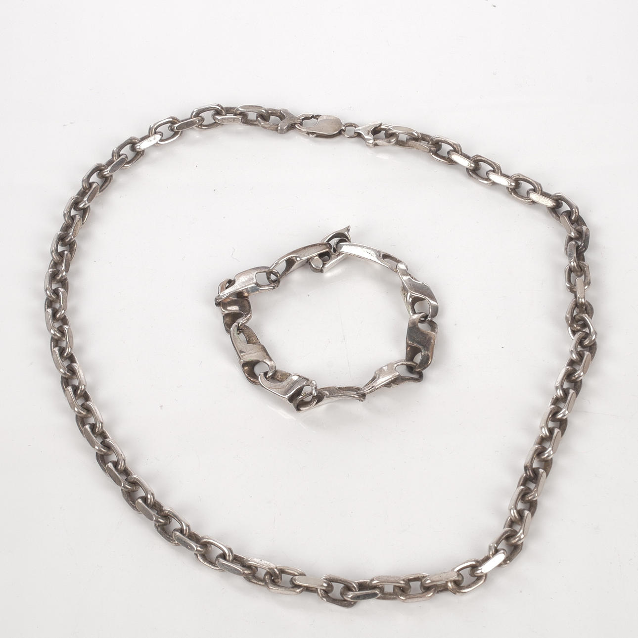 COLLIER OCH ARMLÄNK, silver.