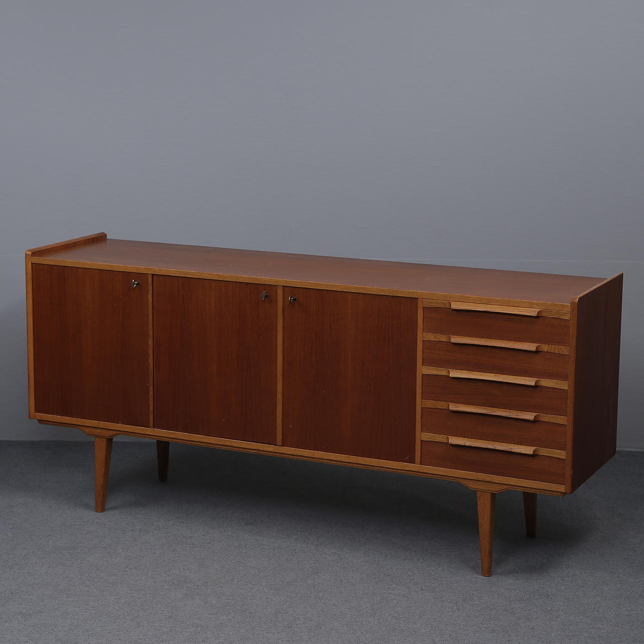 SIDEBOARD, TEAK, 1950/1960-TAL.