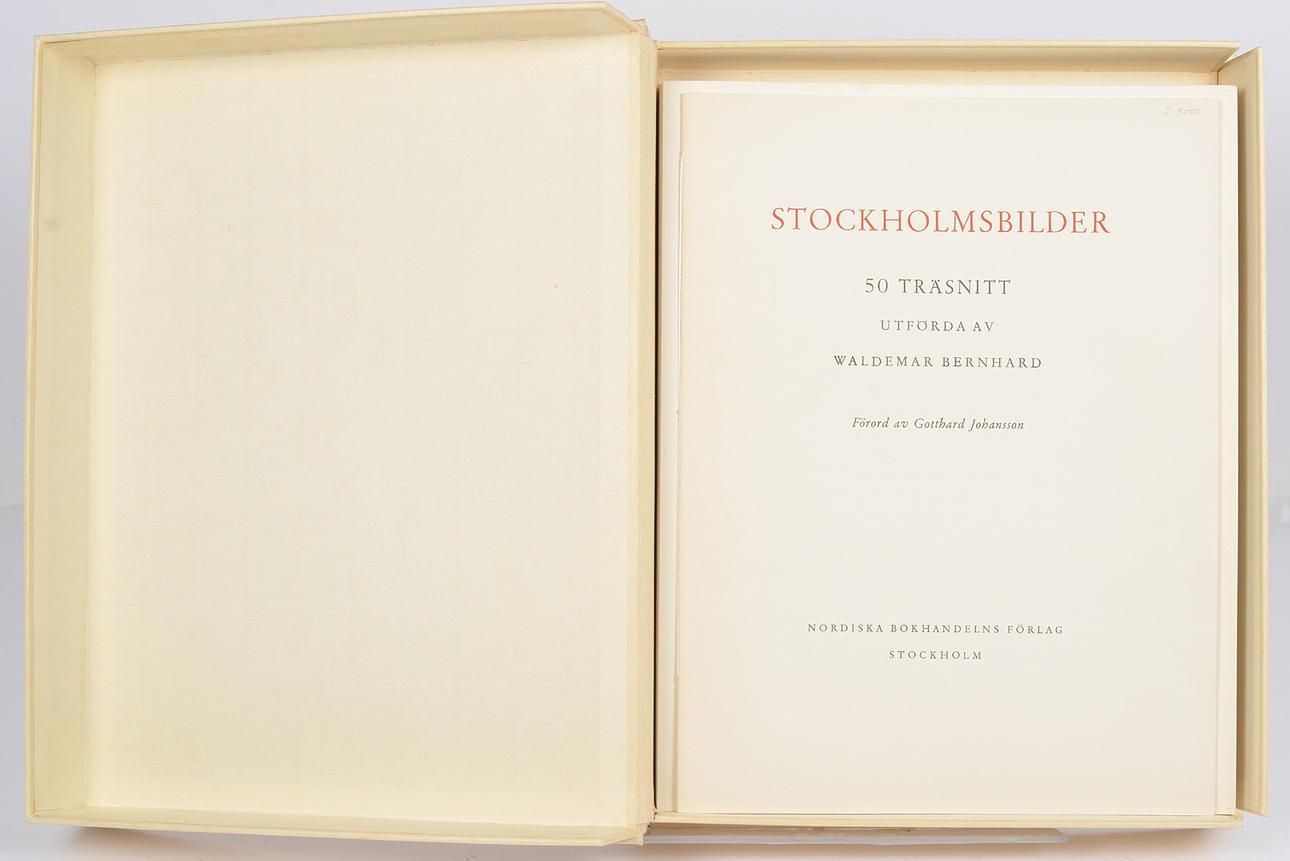 WALDEMAR BERNHARD. Stockholmsbilder.