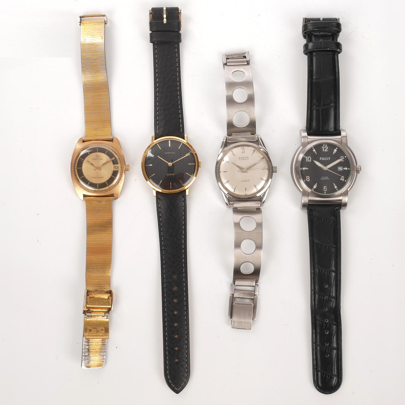 ARMBANDSUR HERR, 4 st, bla Certina.
