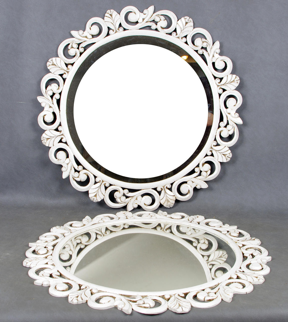 SPEGLAR, 1 par, vitmålade, nyskick.