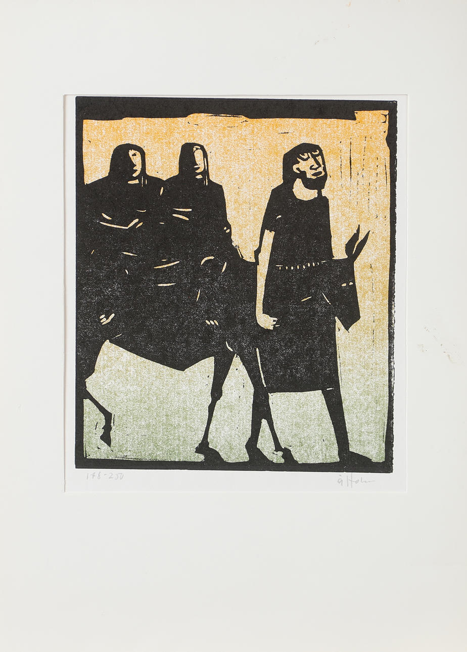 ÅKE HOLM. Biblical motifs, 10 graphic sheets, signed Å. Holm. Art