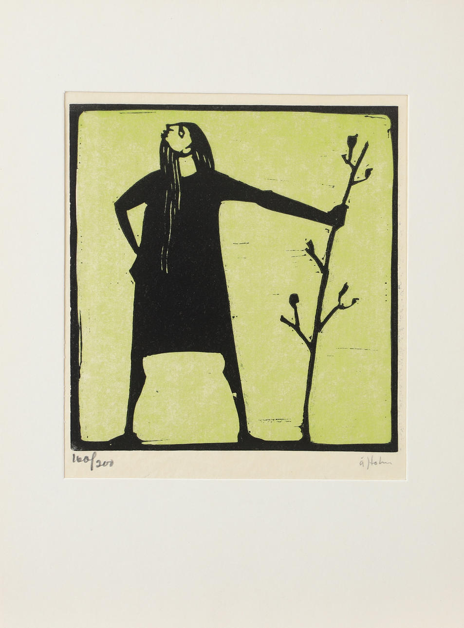 ÅKE HOLM. Biblical motifs, 10 graphic sheets, signed Å. Holm. Art