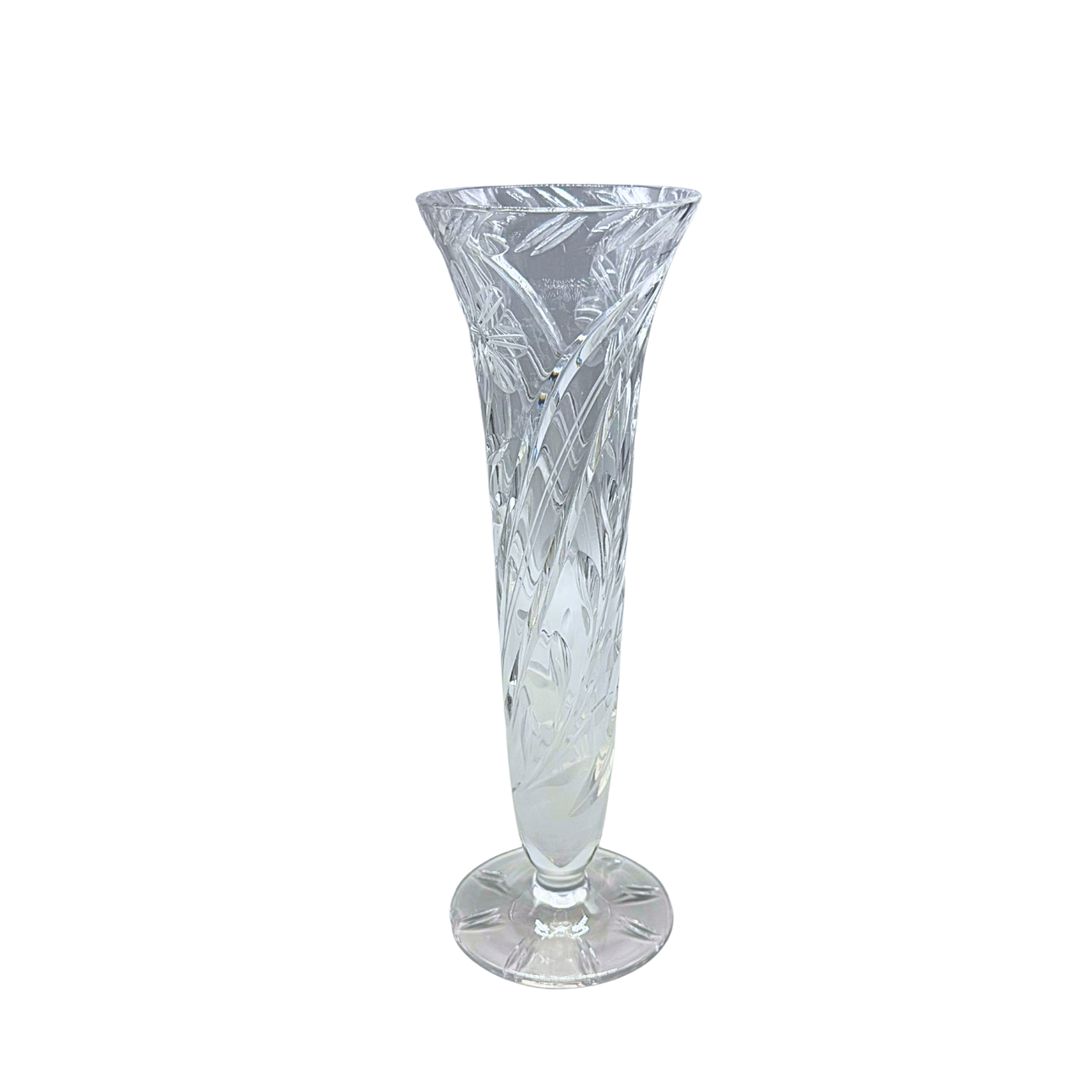 LEAD CRYSTAL VASE.
