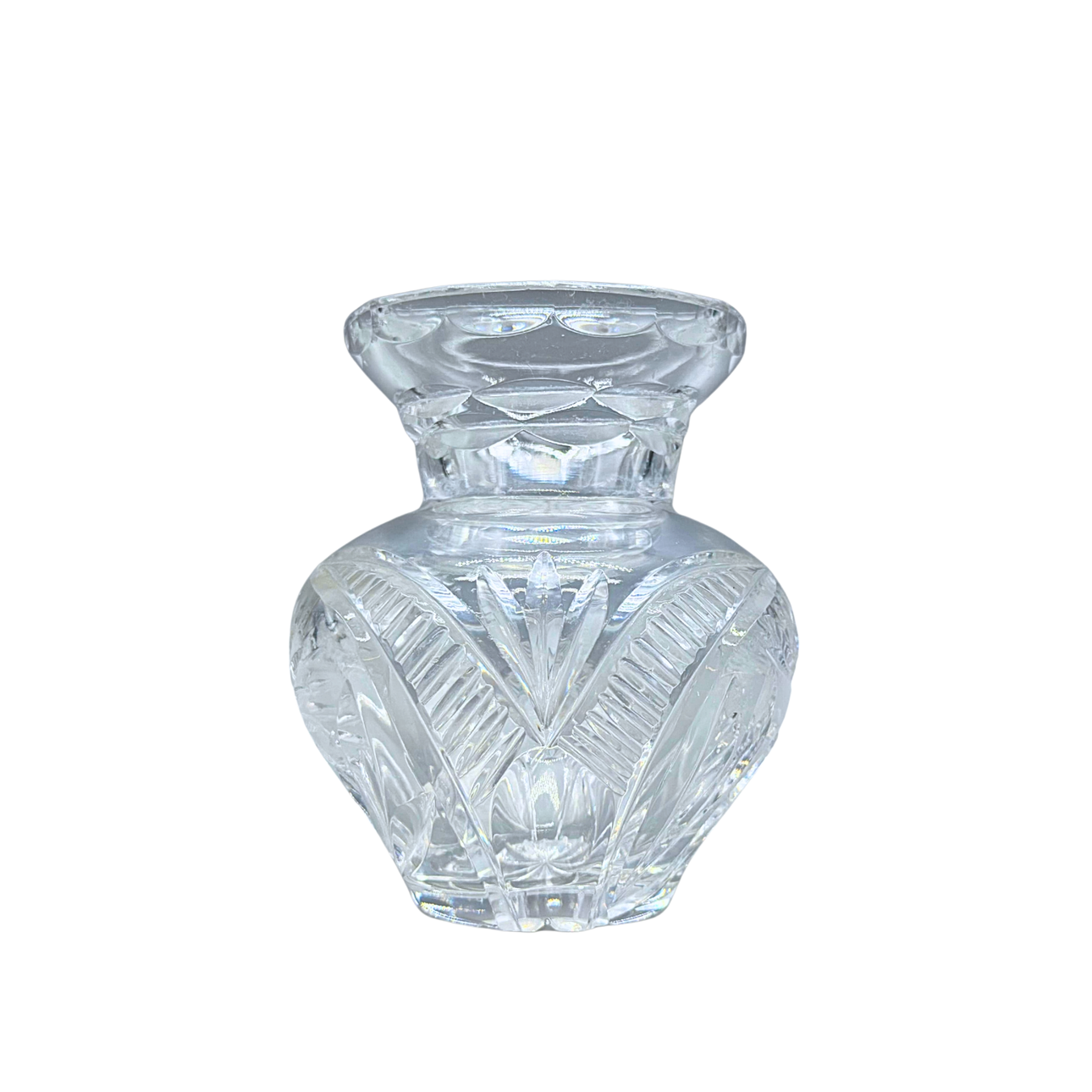 LEAD CRYSTAL VASE.