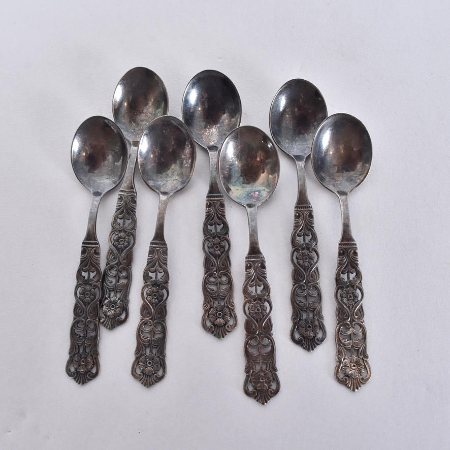 KAFFESKEDAR, 7 st, silver.