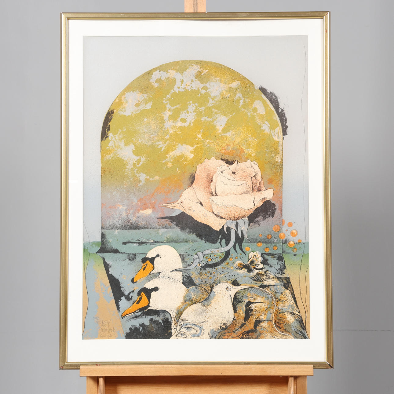 ARDY STRÜWER. LITHOGRAPH, numbered 142/159, signed, Paris 1981.