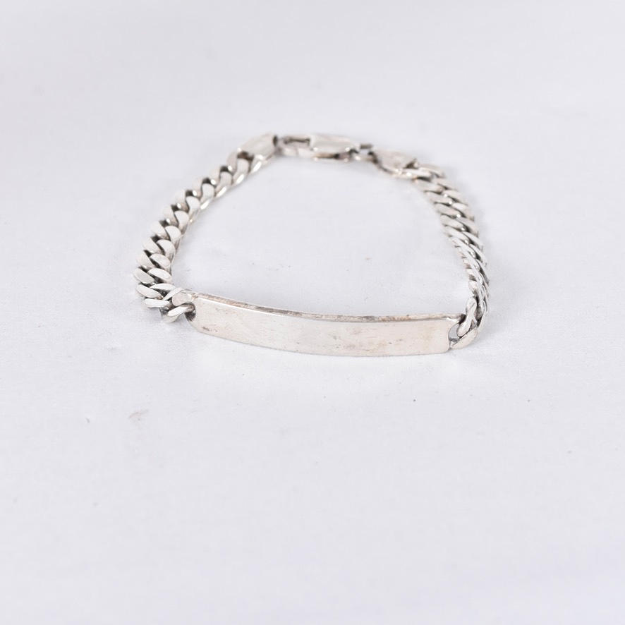ARMLÄNK MED PLATTA, sterlingsilver.