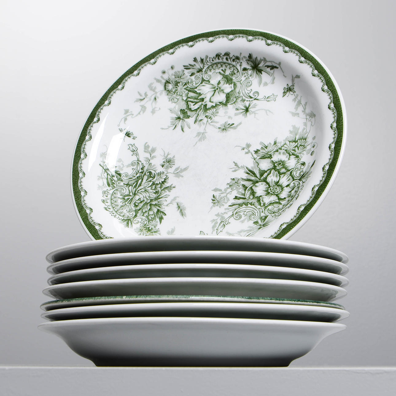 GRÖN ANNA, dinner plates, 8 pcs, Rörstrand.