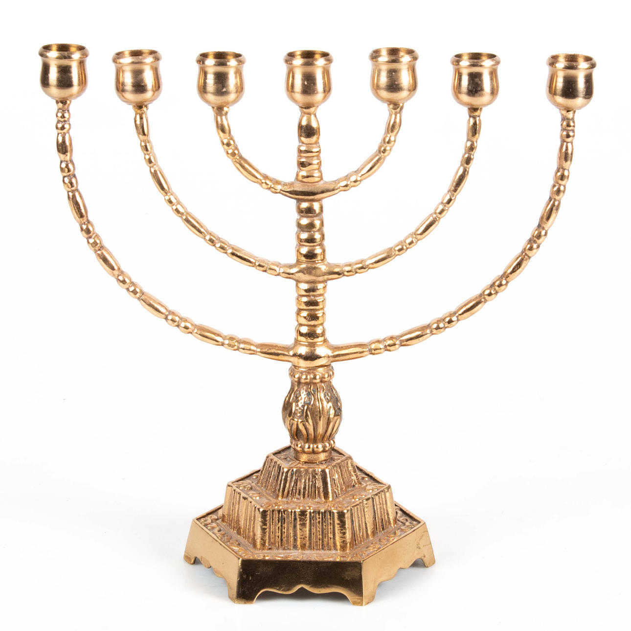KANDELABER GNOSJÖ. "Menorah" Malm.