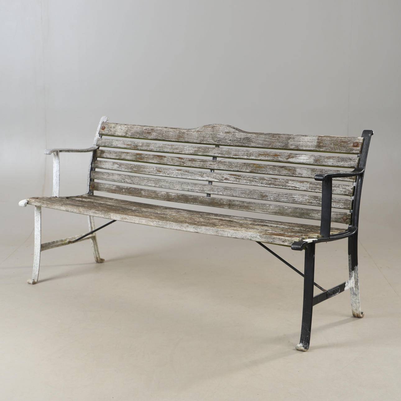GARDEN BENCH, aluminium ends, BroNils.