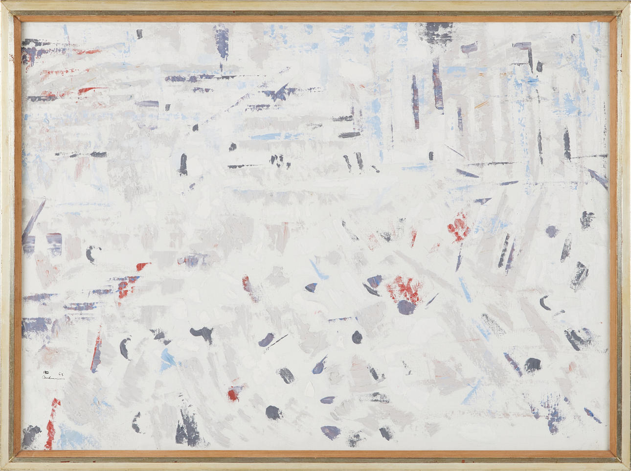 FRED  ANDERSSON. Colour composition, oil on canvas, signed and dated Fred Andersson 63.