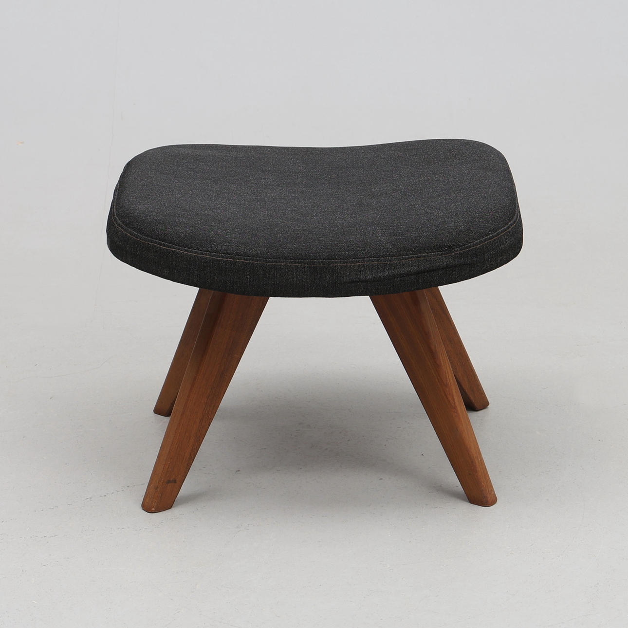 STOOL, wood/textile, 20th century.