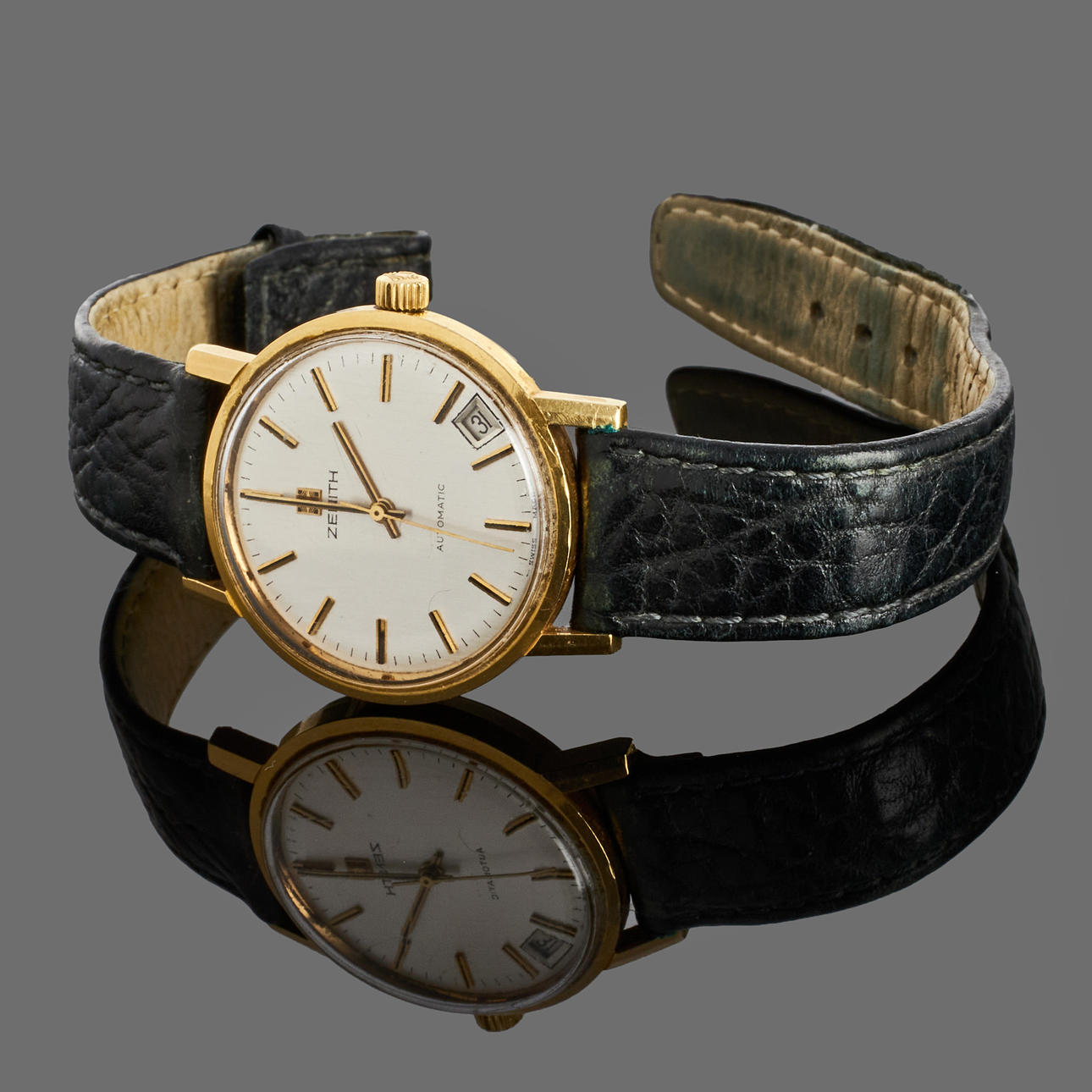 ZENITH, wristwatch, Automatic, 18k gold case, 1970s.