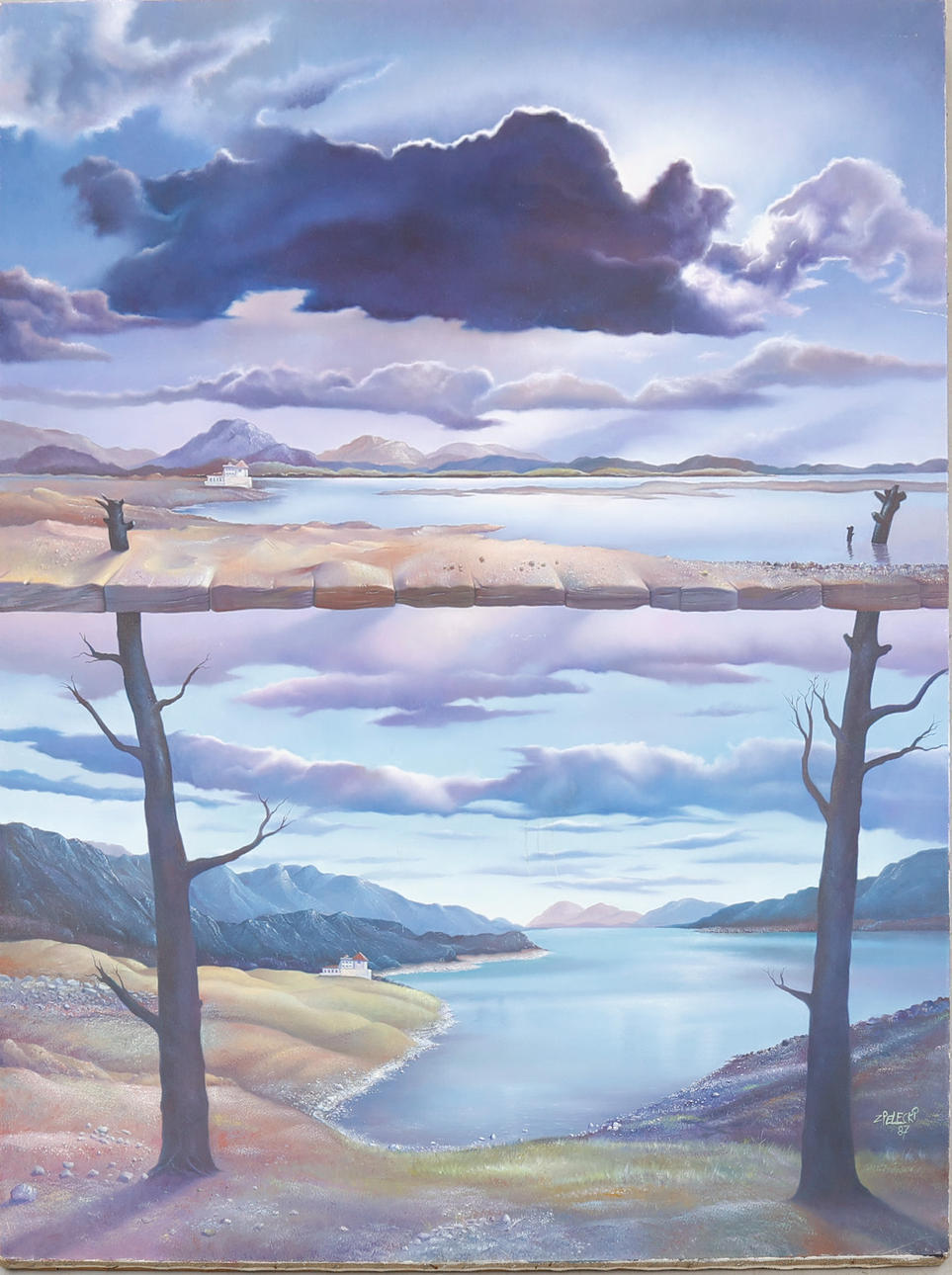 JAN ZIELECKI. Oil on canvas, dated -87, signed.