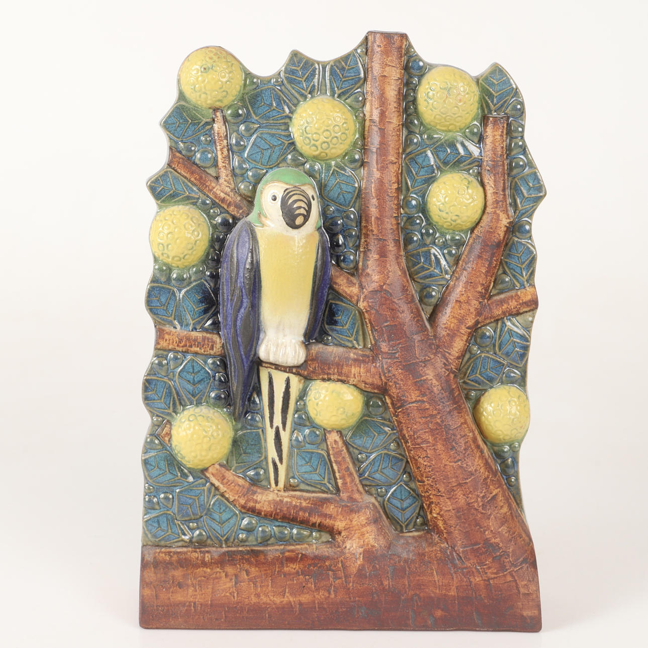 WALL RELIEF, partially glazed ceramic, EGO, Lidköping.