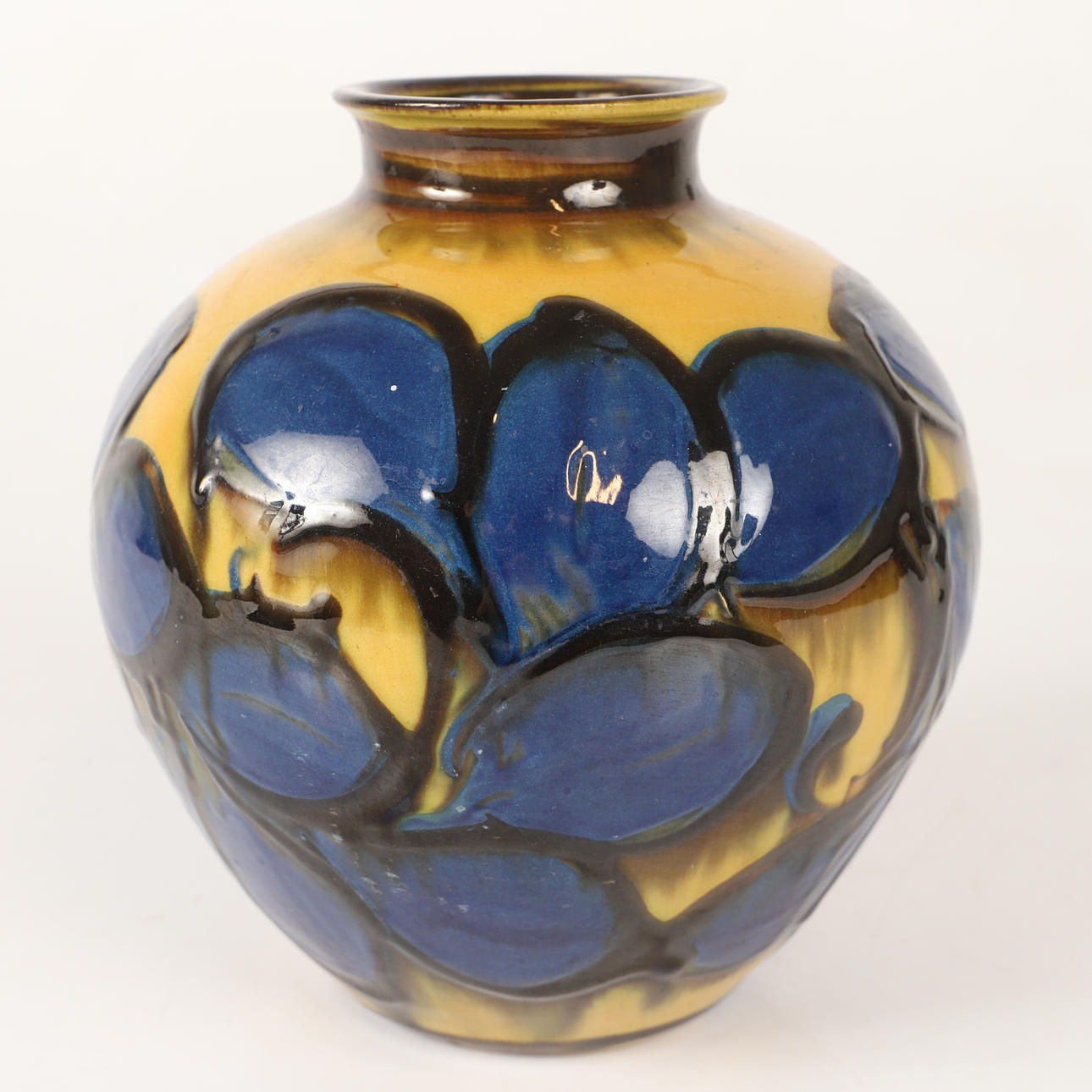 HERMAN A. KÄHLER. Vase, glazed ceramic, Denmark.