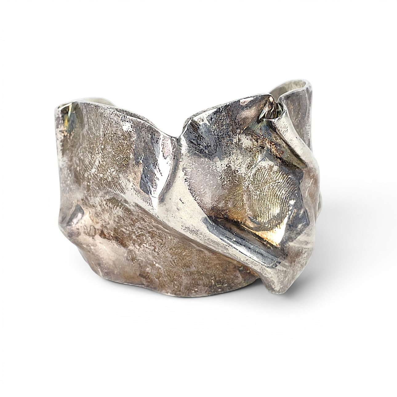 CORNELIA WEBB. Armband, "Folded Cuff", silverpläterad mässing.