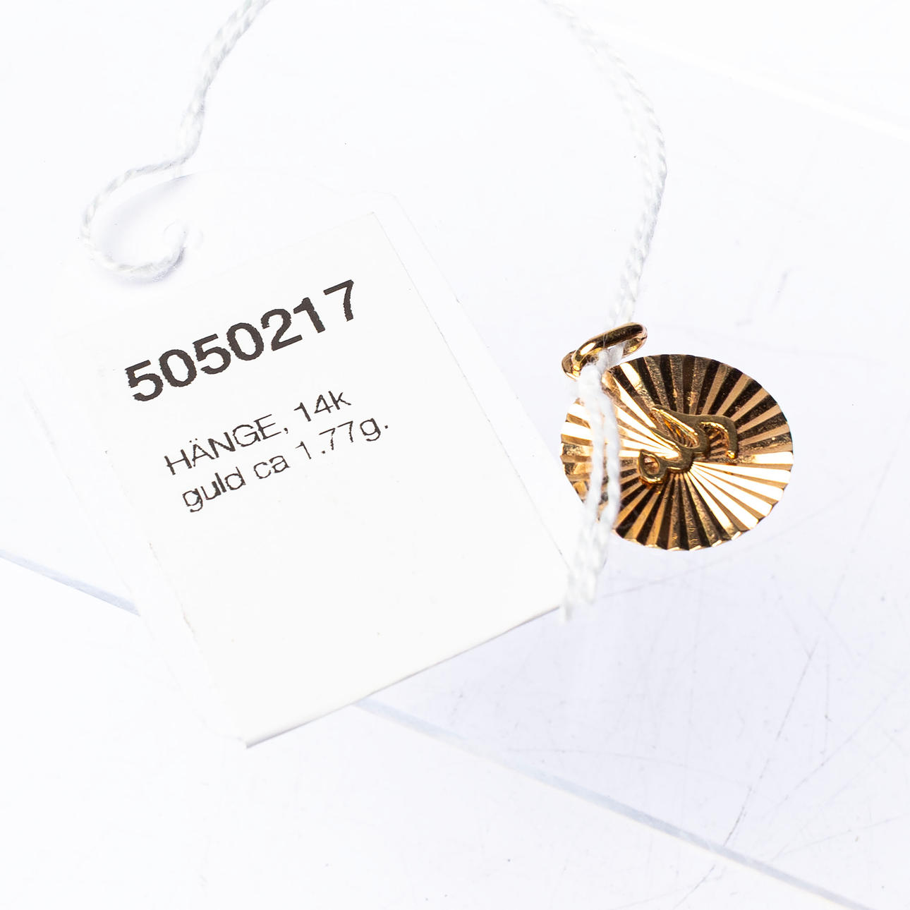 HÄNGE, 14k guld ca 1.77g.
