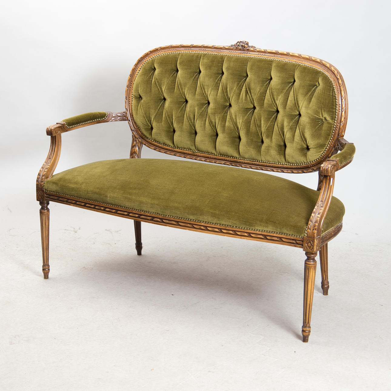 SALONGSSOFFA, mahogny, rokokostil.